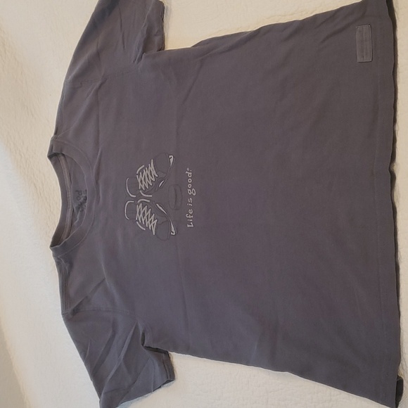 Life Is Good Boys XL Slate Gray Ice Hockey Tee - Picture 2 of 3